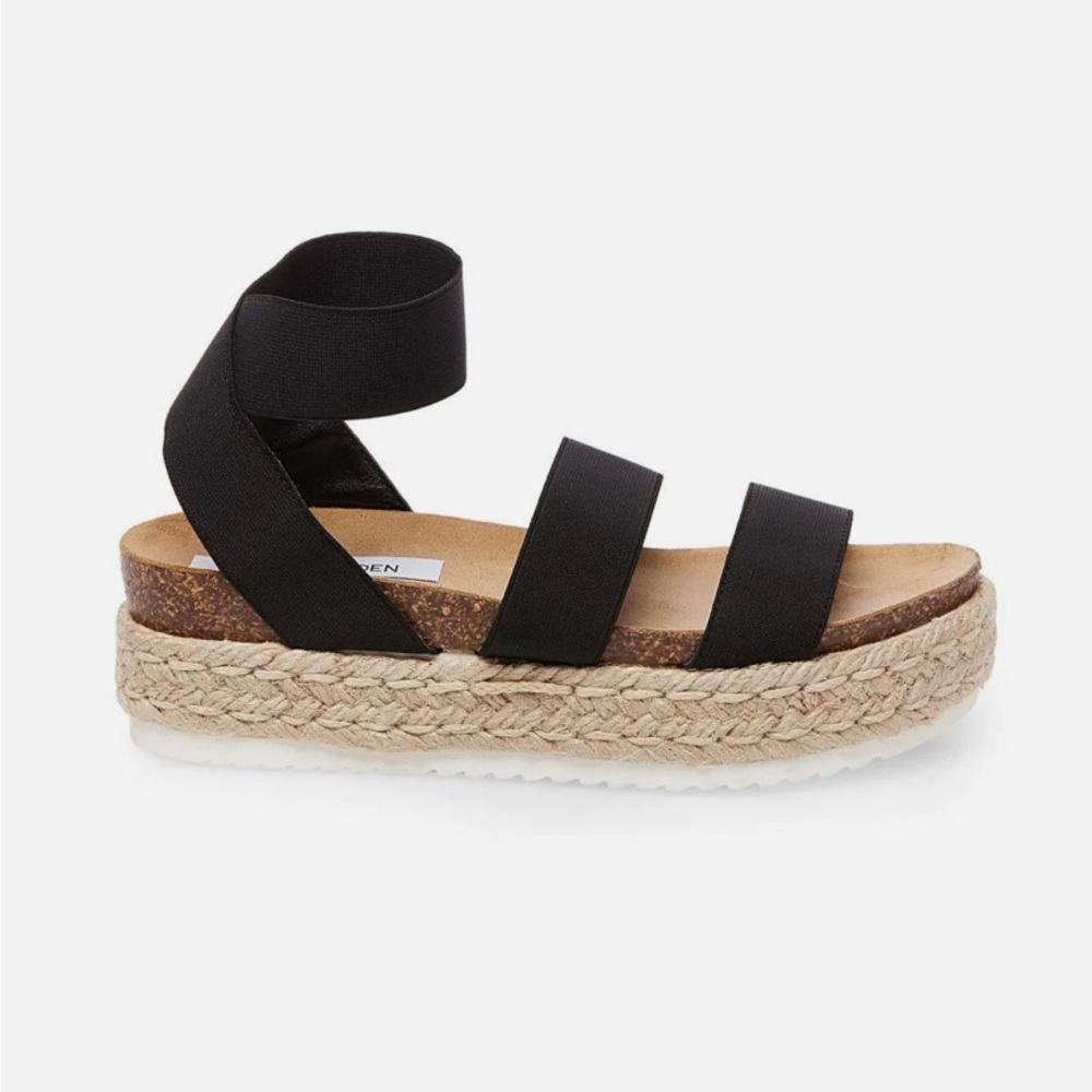 Steve Madden Kimmie Black Platform Sandal